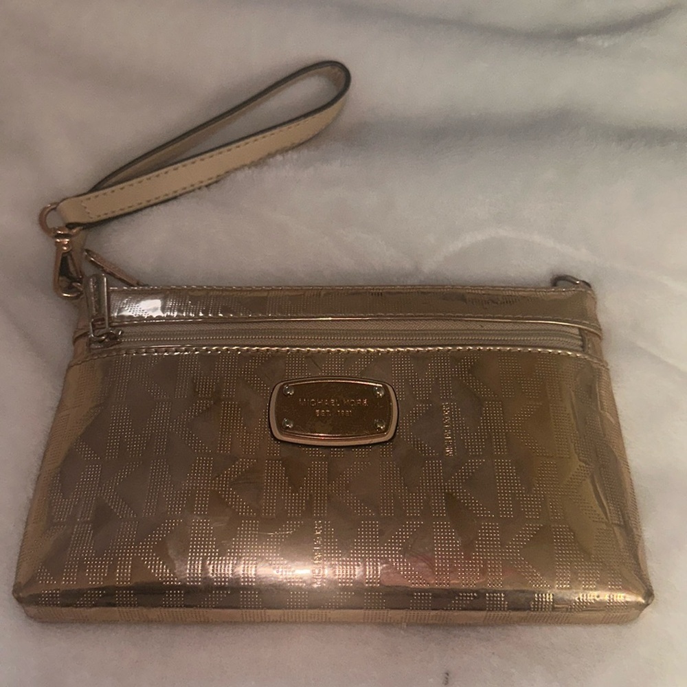 Michael Kors Wallet Wristlet Rose Gold